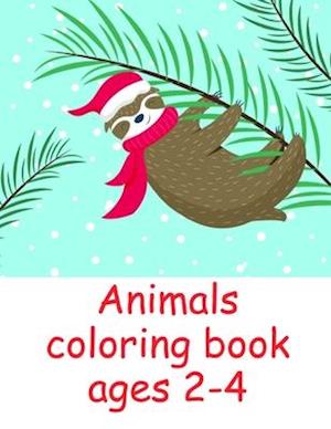 Animals coloring book ages 2-4