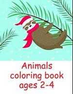 Animals coloring book ages 2-4