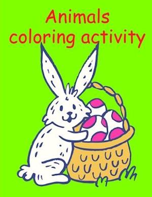 Animals coloring activity