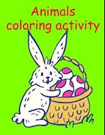 Animals coloring activity