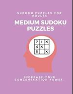 Medium Sudoku Puzzle Book for Adults