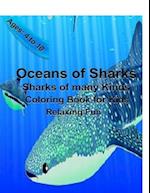 Oceans of Sharks Coloring book