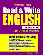 Preston Lee's Read & Write English Lesson 1 - 20 For Russian Speakers