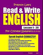 Preston Lee's Read & Write English Lesson 1 - 20 For Chinese Speakers