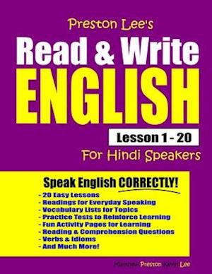 Preston Lee's Read & Write English Lesson 1 - 20 For Hindi Speakers