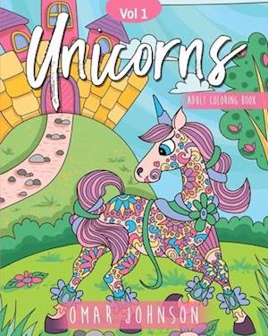 Unicorns Adult Coloring Book Vol 1