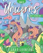 Unicorns Adult Coloring Books Vol 2