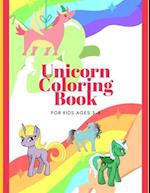 Unicorn Coloring Book for Kids Ages 3-8