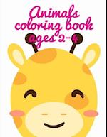 Animals coloring book ages 2-4