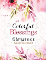 Colorful Blessings Christmas Coloring Book
