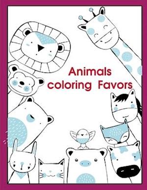 Animals coloring Favors