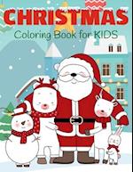 Christmas Coloring Book for Kids: Cute Santa Coloring Book for Kids Ages 2-5 