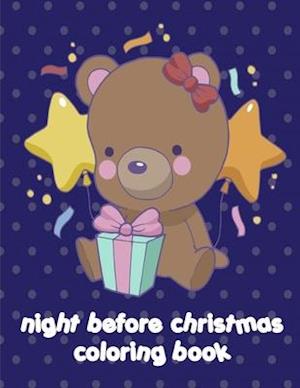 night before christmas coloring book