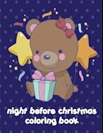 night before christmas coloring book