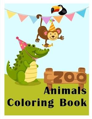 Zoo Animals Coloring Book