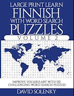 Large Print Learn Finnish with Word Search Puzzles Volume 2