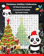Christmas Holiday Celebration Word Search & Cross Word Puzzles By Puzzle Panda