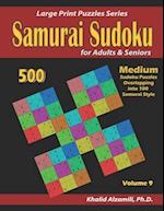 Samurai Sudoku for adults & Seniors: 500 Medium Sudoku Puzzles Overlapping into 100 Samurai Style 