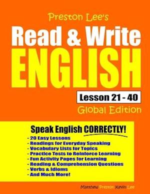 Preston Lee's Read & Write English Lesson 21 - 40 Global Edition