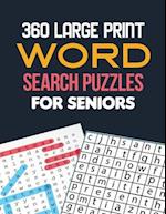 360 Large Print Word Search Puzzles for Seniors