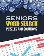 Seniors Word Search Puzzle and Solutions