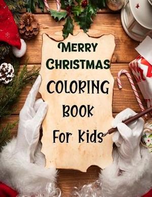 Merry christmas coloring book for kids.