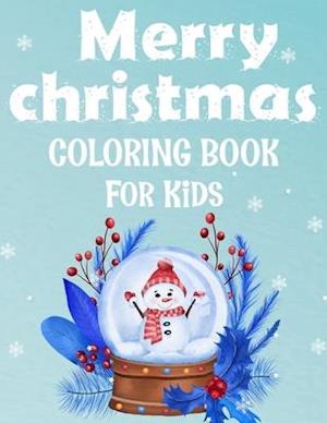 Merry christmas coloring book for kids.