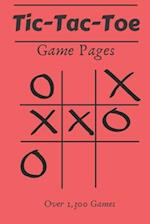 Tic Tac Toe Game Pages