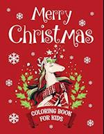 Merry christmas coloring book for kids.