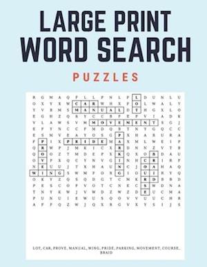 Large Print Word Search Puzzles