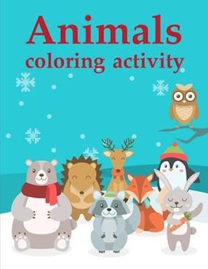 Animals coloring activity