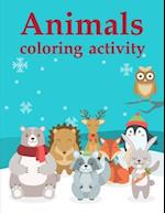 Animals coloring activity