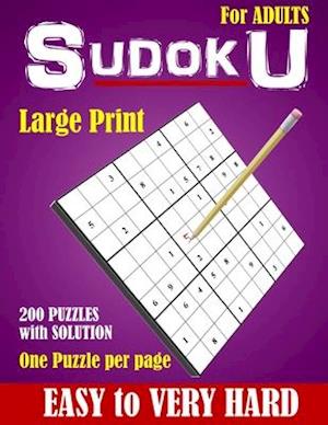 Sudoku For Adults Easy to Very hard