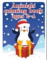 Animals coloring book ages 2-4