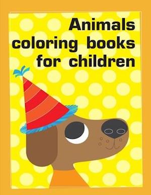 Animals coloring books for children