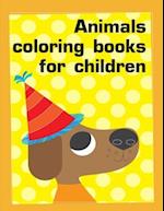 Animals coloring books for children