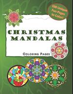 Christmas Mandalas Coloring Pages