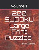 Sudoku Large Print Puzzles Volume 1