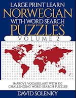 Large Print Learn Norwegian with Word Search Puzzles Volume 2