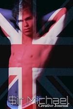 UK British Flag sexy Sir Michael designer creative blank Journal 