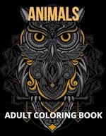Animals Adult Coloring Book 