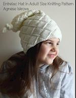 Entrelac Hat in Adult Size Knitting Pattern