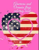 Americas and Oceania flags coloring book 