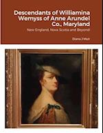 Descendants of Williamina Wemyss of Anne Arundel Co., Maryland
