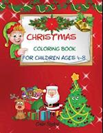 Christmas coloring book for children ages 4-8 