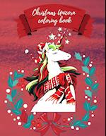 Christmas Unicorn coloring book 