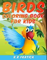 Birds coloring book for kids 