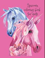 Unicorn coloring book for girls 