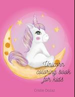 Unicorn coloring book for kids 