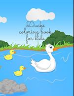 Ducks coloring book for kids 